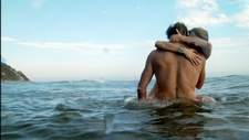 in the water